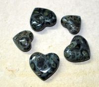 Nebula Jaspis - Herz - Handschmeichler - 30-40mm - 5 St�ck