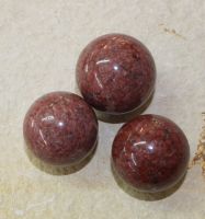 Marmor rot - Kugel - 4-4,5cm - 3 St�ck - SONDERPREIS