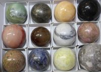 Edelstein Mix - Kugel - 4-5,5cm - 12 St�ck - Karton