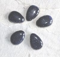 Blaufluss - Trommelsteine gebohrt - Anh�nger - 5 St�ck