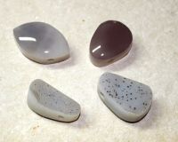 Chalcedon Druzy - Freeform gebohrt - Anh�nger - 2 St�ck