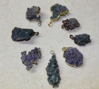 Trauben Chalcedon - Anh�nger mit �se - 1 St�ck