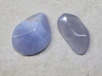 Chalcedon - Freeform gebohrt - Anh�nger - 2 St�ck
