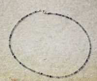 Fluorit - Kugel - facettiert - 3mm - 45cm - Kette