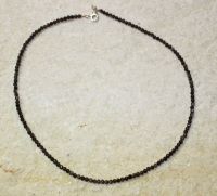 Rauchquarz - Kugel - facettiert - 3mm - 45cm - Kette
