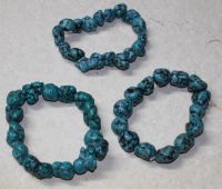 T�rkis - Barock Nuggets - Armband Elastik - 3 St�ck