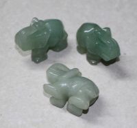 Elefant Tier Figur - Aventurin - 40mm - 3 St�ck