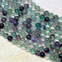 Fluorit - Kugel - 4mm - Kettenstrang