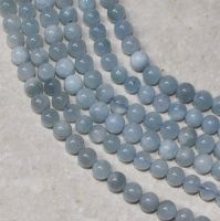 Aquamarin - Kugel - 8mm - Kettenstrang