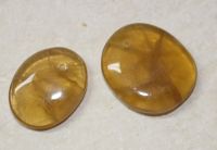 Fluorit gelb - Freeform gebohrt - Anh�nger - 2 St�ck