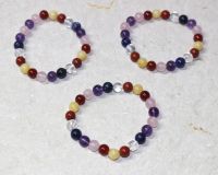 Edelstein Mix - Kugel - 8mm - Armband Elastik - 1 St�ck
