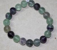 Fluorit - Kugel - 10mm - Armband Elastik - 1 St�ck