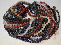 Edelstein Mix - Kugel 8mm 80 cm - Kette - 10 St. - SONDERPREIS