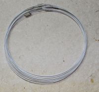 Halsreif - einreihig - wei� - Drehverschluss - 45 cm - 10 St.