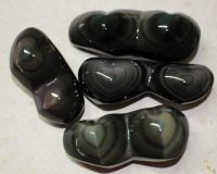 Regenbogen Obsidian - 2 Herzen - 7-9cm - 1 St�ck