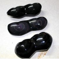 Regenbogen Obsidian - 2 Herzen - 9-12cm - 1 St�ck