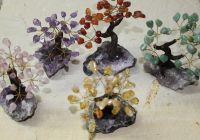Edelstein B�umchen auf Amethyst - 12-14cm - 1 St�ck