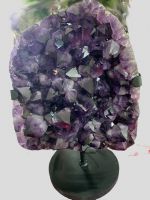 Amethyst Stufe - mit Metallaufsteller - 46cm - Einzelst�ck
