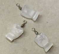 Selenit - Engel - Anh�nger - 2,5-3cm - 3 St�ck