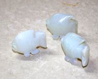 Fisch - Opalith - Tier Figur - 3,5 cm - 1 St�ck