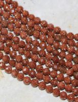 Goldfluss - Kugel - facettiert - 3mm - Kettenstrang