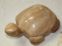 Schildkr�te Tier Figur - Aragonit - 21cm - 1 St�ck