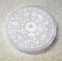 Selenit - Scheibe - Tierkreiszeichen - 10 cm - 1 St�ck