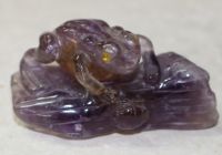 Frosch Tier Figur - Ametrin - 6,8x3,7cm - Einzelst�ck