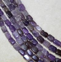 Amethyst - Rechteck Nugget - 9x6mm - Kettenstrang - 1 St�ck