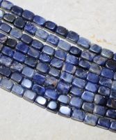 Sodalit - Rechteck Nugget - 9x6mm - Kettenstrang - 1 St�ck