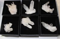 Bergkristall Stufen - 5-7cm - in Geschenkbox - 6 St�ck - Karton