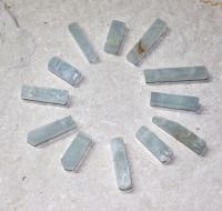 Aquamarin - Kristalle gebohrt - Anh�nger - 2 St�ck