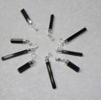 Turmalin gr�n - Anh�nger - Naturkristall mit Fassung - 1 St�ck