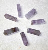 Fluorit - Anh�nger - Pendel Spitze mit Bohrung - 2 St�ck
