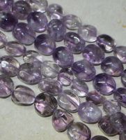 Amethyst - Barock - 8-14mm - Kettenstrang - 2 St�ck